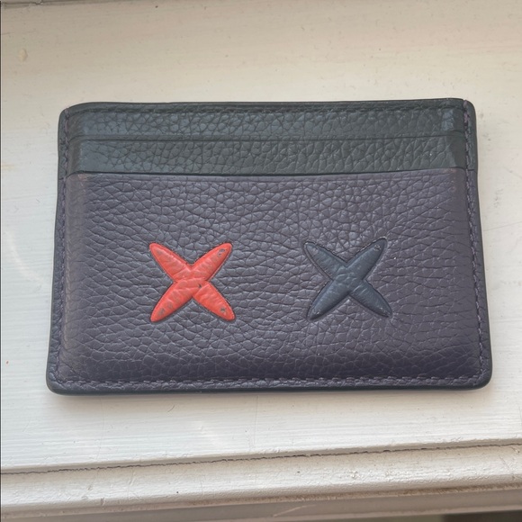 Coach Accessories - Coach Black and Red Leather Card Holder